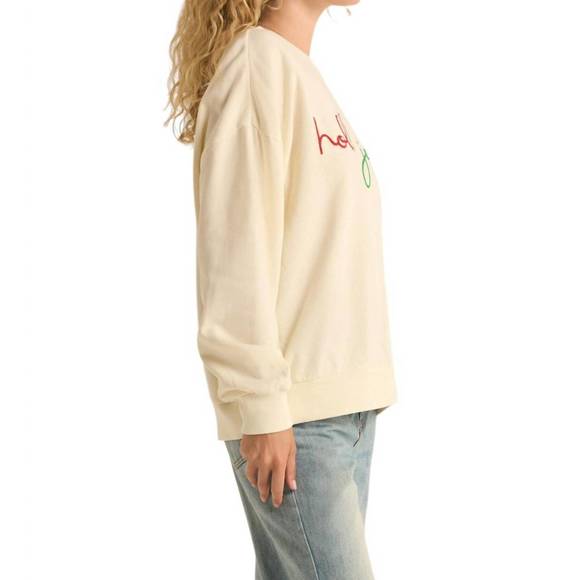 NEW Z SUPPLY holly sunday sweatshirt in sea salt - Picture 2 of 3